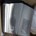 EUHOMY Nugget Ice Maker Countertop, Max 34lbs/Day, 2 Way Water Refill, Self-Cleaning Pebble Ice Maker Machine with 3Qt Reservoir, Ideal for Home, Office, Bar, and Party. (Silver) (Stainless Steel Sliver)