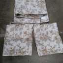 WONGS BDEEING King Size Quilt Set, Brown Quilt Bedding Set with 2 Pillowcases, Botanical Quilt for King Bed, Soft Microfiber Lightweight Coverlet Bedspread for All Season (110"×90", 3 Pieces)