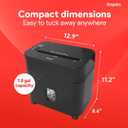 Staples 12-Sheet Micro-Cut Paper Shredder, Compact, High-Security, Black