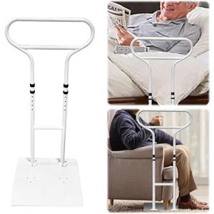 Bed Rails for Elderly Adults Safety, Adjustable Bed Cane for Elderly, Heavy Duty Stand Assist Railing for Seniors, for Couch, Chair, Full, Twin Bed (260LBS Loading, 5 Heights, White) Bed Rails for Elderly Adults Safety, Adjustable Bed Cane for Elderly, Heavy Duty Stand Assist Railing for Seniors, for Couch, Chair, Full, Twin Bed (260LBS Loading, 5 Heights, White)