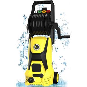 Electric Pressure Washer, 4200PSI Max 2.8 GPM Power Washer with 20FT Hose, 35FT Cord, 4 Nozzles Foam Cannon High Pressure Washer for Car Patio Garden, Yellow