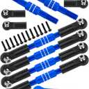 RC Turnbuckles Camber Links Upgrades Part for 1/10 Big Rock V3 3S BLX / 1/8 Typhon 3S BLX/Mega 550,Aluminum Turnbuckles Camber Links Hops Up,Navy Blue (not for Big Rock V1/V2)