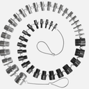 Nut and Bolt Thread Checker 45 Male/Female Thread Gauges (24 SAE/Inch & 21 Metric) Nut and Bolt Thread Size Checker Thread Identifier Gauges for Quickly Identify and Verify