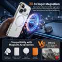 Metal Magnetic Case for iPhone 17 Pro Max [Compatible with MagSafe] Slim Aluminum Bumper Anti-Scratch Lining, Original Metal Texture Military Shockproof Cover (Silver, for iPhone17 ProMax)