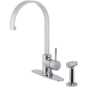 Kingston Brass LS8711DLBS Concord Kitchen Faucet, 9.81 x 8.44 x 16.38, Polished Chrome