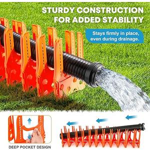 Kohree RV Sewer Hose Support 10FT, Bright Orange Heavy-Duty RV Sewer Support with Adjustable Design for Campers, Easy to Set Up, Help Dumping Quickly and Securely, Comes with Carrying Strap