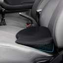 Car Seat Cushion - Memory Foam Car Seat Pad - Sciatica & Lower Back Pain Relief - Car Seat Cushions for Driving - Road Trip Essentials for Drivers(Black)