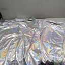 Putros Cylinder Pedestal Covers Iridescent 2Pcs Spandex Cylinder Plinth Stand Cover for Party Wedding Props Event Decor, 36"x15, 26"x14