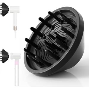 360 Rotating Magnetic Hair Diffuser Attachment, Compatible with Dyson Supersonic Hair Dryer HD01 HD02 HD03 HD04 HD08 HD15
