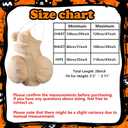 4 Pcs Halloween Fat Old Lady Costume, Fake Belly and Chest Fat Suit, Granny Wig Cap Glasses Necklace for Cosplay Party (Gold)