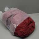 PURE ERA Jersey Knit Duvet Cover Set 100% T-Shirt Cotton Super Soft Comfy 3pc Bedding Set with Zipper Closure (Heather Burgundy Red, Queen)