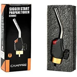 CAMPFIRE Trigger Start Gas Welding Propane Torch, High Intensity Mapp Gas Torch Head, Adjustable Flame For MAPP Fuel