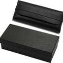 Black Glasses case, Glasses Cloth, Portable Glasses Bag, Gift Box Packaging