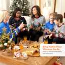 JOYIN Ugly Christmas Sweater Women Men Couples, LED Light Up Ugly Christmas Sweater Kids 2025 Reindeer(Gray