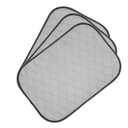 Pet Magasin Highly Absorbent Reusable Washable Pet Pads for Crate or Training with Waterproof Bottom (Pack of 3) (Pack of 3) (Grey, 21x15 Inch)