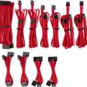 CORSAIR Premium Individually Sleeved PSU Cables Pro Kit for Corsair PSUs Red