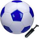 SPDTECH Soccer Ball Size 2,3,4,5 White Blue Outdoor and Indoor School Sports Activity Anti-Explosion Classic Design Suitable for Kids Toddler Boy Gift Training Practice