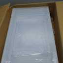 6 Pack Upgrade Harder Shoe Organizer, Shoe Storage with Magnetic Front Door, Clear Shoe Boxes Foldable Space-Saving Shoe Rack for Sneaker Boot Container, White