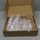 50 Sets 40th Birthday Party Favors for Guests Souvenir Short Glasses Cheers to 40 Years Acrylic Clear Shot Glasses Thank You Tags with Organza Bags Twine for Anniversary Wedding Shower