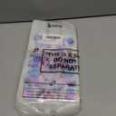 50 Pcs Party Clear Drink Pouches with Straws Popular Music Theme Zipper Bags Favors Decorations for Themed Disco Party Graduations, Weddings Bridal Baby Shower