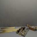 Miseno MBDH0005X60 60" Bent Strap Barn Door Hardware Kit - Champagne Brass