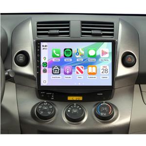Rimoody 8 Core 4G+64G Android 13 Car Radio for Toyota RAV4 2007-2011, Car Stereo Wireless Carplay Andorid auto Mirror Link 9'' Touchscreen GPS WiFi DSP Bluetooth FM/RDS SWC Backup Camera