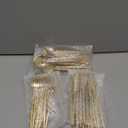 SUT 150 PCS Gold Plastic Silverware, Gold Disponsable Utensils, Plastic Silverware Heavy Duty, Includes 50 Knives, Forks and Spoons, Hammered Disponsable Cutlery for Wedding, Birthday, Party