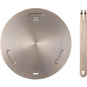 11Inch Heat Diffuser Plates for Gas Electric Stoves, Flygragon Stainless Steel Cooking Induction Adapter Plate for Glass Cooktop, Detachable Handle Induction Cooktop Converter Plate (Rose Gold)