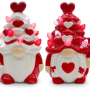 Hexagram Valentines Day Decorations, Valentines Day Decor, 2Pcs Valentine Gnomes Decor, Valentine's Day Decorations, Valentine Ceramic Tree Decoration for Home