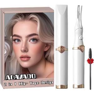 Heated Eyelash Curler, 2-in-1 Clip-Type Design, 3 Temperature Modes