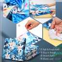 8 Pcs Christmas Cushion Covers Patio Stretch Outdoor Cushion Cover Farmhouse Classic Decorative Replacement Furniture Sofa Couch Slipcover Seat Protector, Home Decor(White Floral)