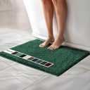 Muddy Mat | Chenille Bathroom Rugs Quick Dry Microfiber Mats Non Slip Washable, Extra Thick, Soft and Highly Absorbent Bath Mats for Bathroom, Kitchen, and Shower Floor - Dark Green 24"x35"