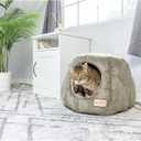 Armarkat Cat Bed, Laurel Green and Beige, 20"L x 20"W x 14"Th