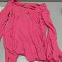 Afibi Women Long Sleeve Tops Scoop Neck Low Cut Slim Fitted Henley Shirt Ribbed Basic Tee Shirts Tops (XX-Large, Coral)