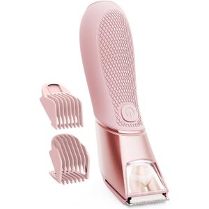 Bikini Trimmer for Women: 3-in-1 LED Trimmer & Mirror with Travel Lock for Flawless Bikini, Underarm, and Leg Care
