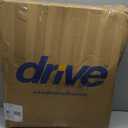 Drive Medical 11148-1 Folding Steel Bedside Commode Chair, Portable Toilet, Supports Individuals Weighing Up To 350 Lbs, with 7.5 Qt. Bucket and 13.5 Inch Seat, Grey