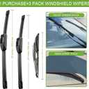 PARRATI® Windshield Wipers for Scion xB 2008-2015,22"+20" Front and 14" Rear,OEM Replacement Wiper Blades,Quiet & Streak-Free(Set of 3)