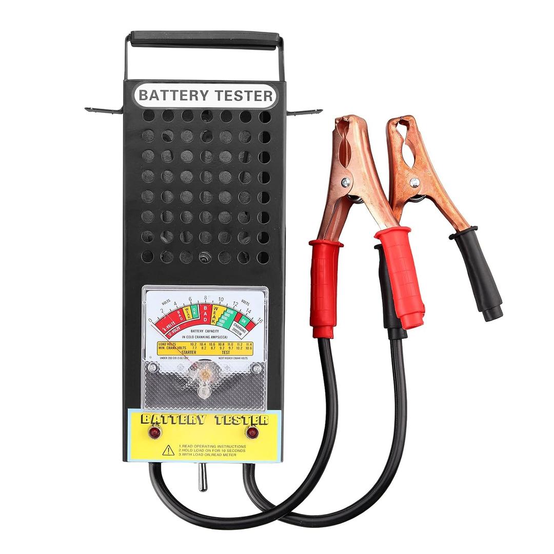 CRLITSIY Battery Load Tester, 6V 8V 12V Alternator Load Tester Automotive Car Battery Testerr and Voltmeter Tester with Alligator Clips for Cars,Golf,Motorcycles