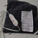 Sunbeam Premium Sunbeam Heating Pad with Compact Storage, Standard Size, Gray (12 x 15 Inch, Grey)