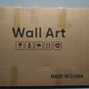 Large 3D Textured Framed Abstract Wall Art for Living Room, 3 Piece Modern Paintings Artwork for Walls, Black White Brown Geometric Sandstone Texture Pictures for Hallway Office Home Decor 24x36 In, 24"W x 36"H x 3Pcs