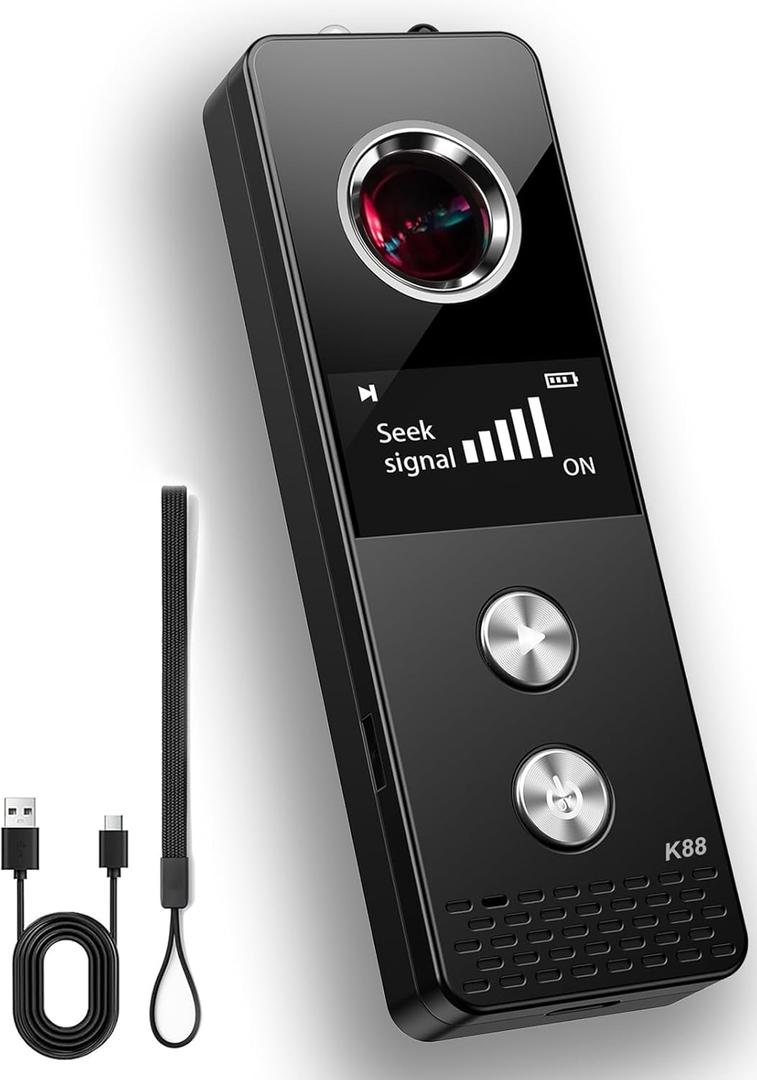 Hidden Camera Detector & Bug Detector - Hidden Devices Detector for Hidden Camera, GPS Tracker, Listening Device & Bug, Privacy Protection Tool for Hotel, Office, Airbnb, Bathroom (Medium)