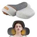 Lewuyoya 3-in-1 Neck Pillow with Heat & Traction, Cervical Pillow Traction for Neck Hump, Light Grey