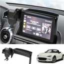 FIILINES Phone Holder for Mazda MX-5 Miata 2016-2023/CX-3 2016-2021/Mazda 3 2014-2016 (Fit 7" Screen), Phone Mount with Dash Organizer for CX3 Accessories, 360 Degree Rotation Dash Mount