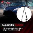 Front Wiper Arm RHD 85211-52391 Fit for Toyota Yaris 2012-2018