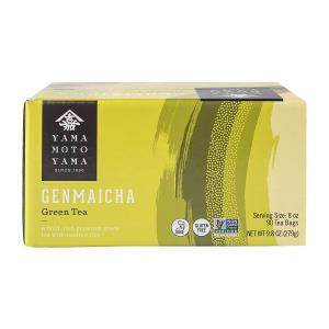 Yamamotoyama Genmai Cha Roasted Brown Rice Green Tea Value Pack, 90 Count Tea Bags, Net Wt. 9.86-Ounce (EXP 09/28/26)