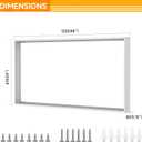2x4FT Surface Mount Kit for LED Flat Panel Light, 3.15" Width, 2Pack