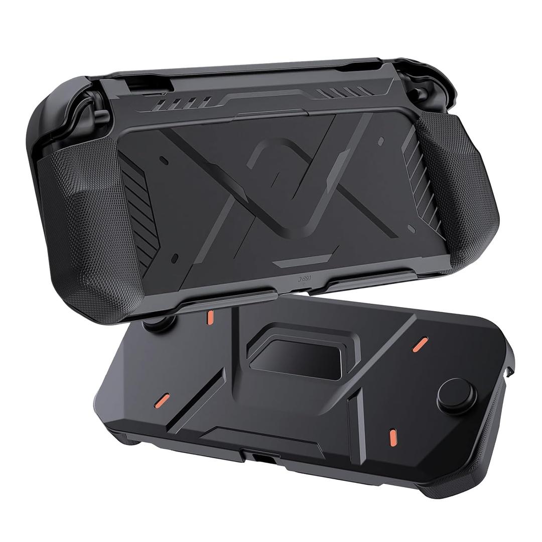 Olycism for Switch 2 (2025 Model) Protective Case: TPU and PC Hybrid Cover with Enhanced Grip Shock-Absorption Anti-Scratch Design Compatible with Switch 2 Console Joy-Con Controllers