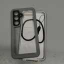 Lanhiem for Samsung Galaxy S24 Case (Not for S24FE/S24+), IP68 Waterproof Dustproof, Built-in Screen Protector, Rugged Full Body Shockproof Protective Cover for S24 5G 6.2 Inch, Marble Gray