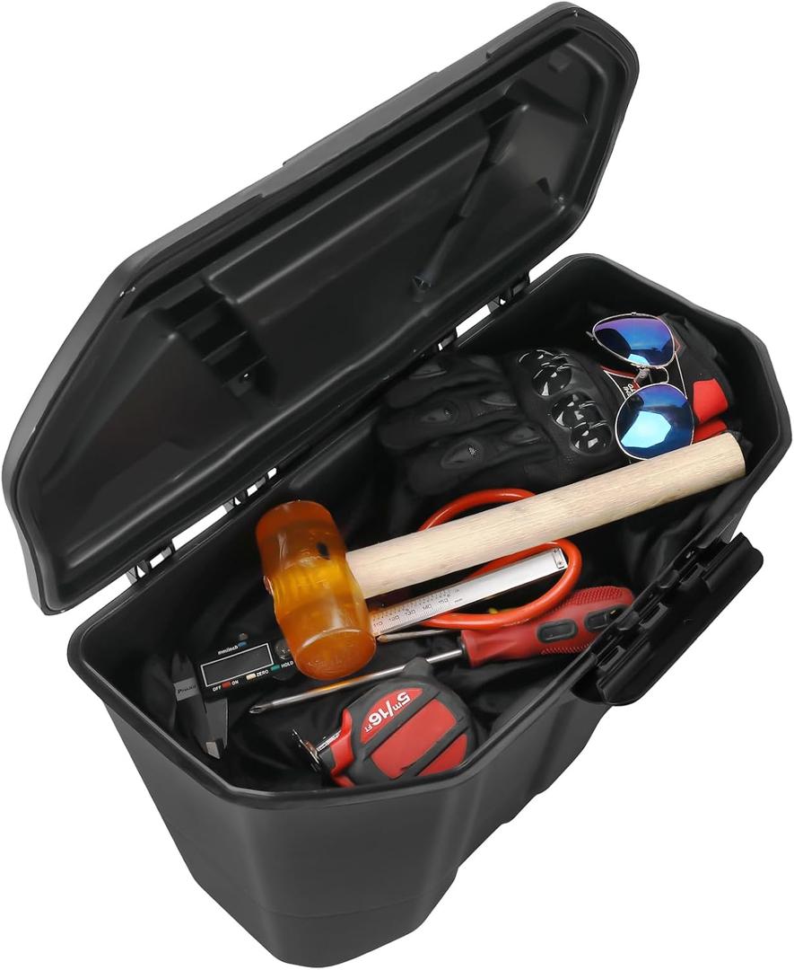 KEMIMOTO Removable Storage Bins, Driver & Passenger Under Seat Storage Box, Compatible with 2016-2025 Can-Am Defender & Defender MAX HD5 HD7 HD8 HD9 HD10, OEM Replace 715003314