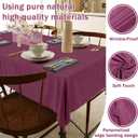 HX&OD Rectangular Tablecloth Cationic Fabric Waterproof Stain Resistant Wrinkle-Resistant for Home/Decoration/Party/Buffet/Wedding/Dining Room/Camping